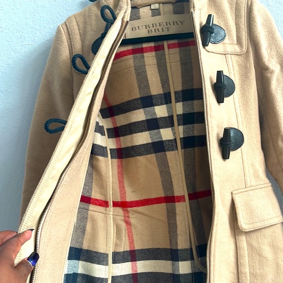 Burberry Toggle Duffle Wool Coat - Picture 5 of 8